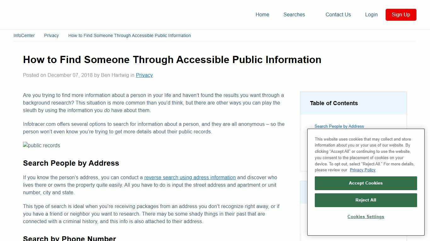 How to Find Someone's Information Through Public Records